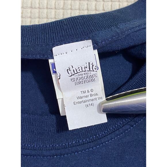 Willy Wonka Golden Ticket I'm a Winner Movie Film Graphic Blue Shirt Size XL - Picture 5 of 9